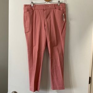 NEW WITH TAGS. light pink slim leg dress pants